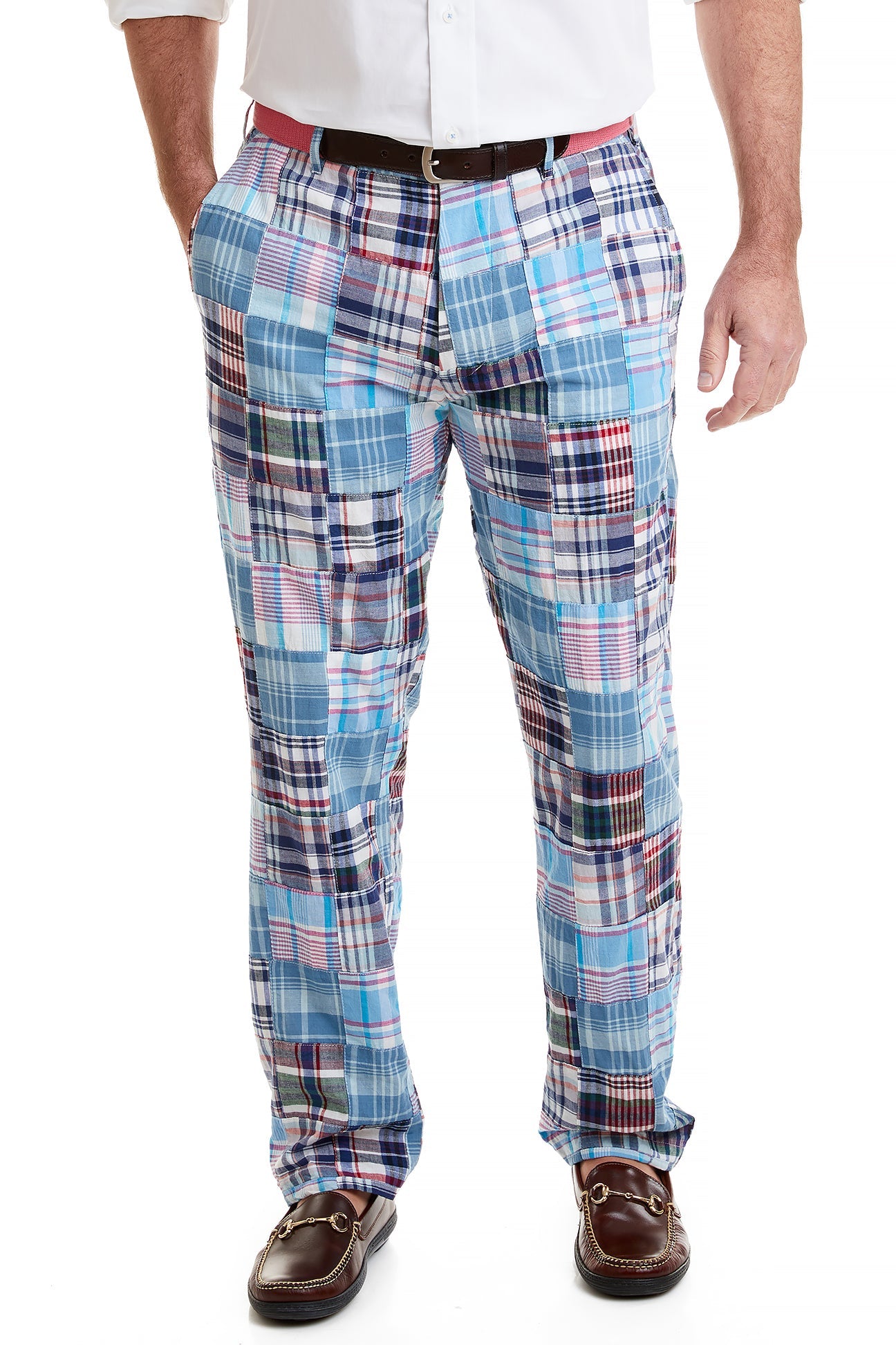 Harbor Pant Seapoint Patch Madras - Comfortable Men's Casual Pants for Outdoor Activities and Travel