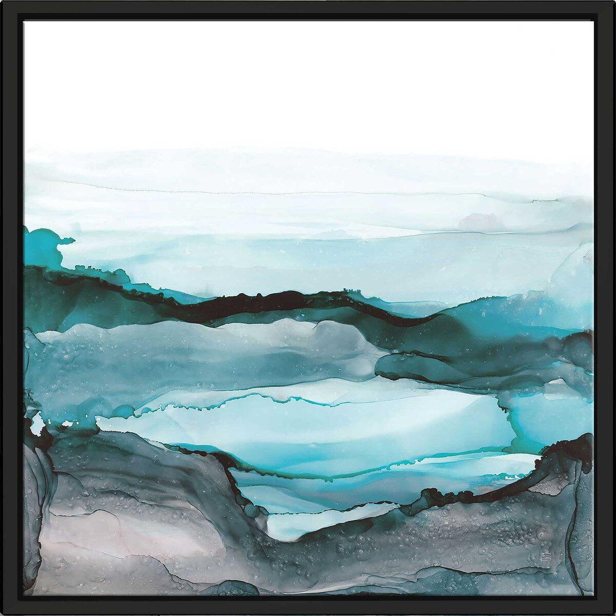 Premium Aquascape II Floating Canvas Print - Stunning Water Art for Home & Office Decor | Perfect for Living Rooms, Bedrooms & Offices