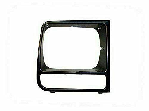 1997-2001 Jeep Cherokee Grille Assembly Black with Header Panel, Headlight Bezel Trims & Signal Corner Lights - Direct Replacement Parts for Off-Road & Daily Driving