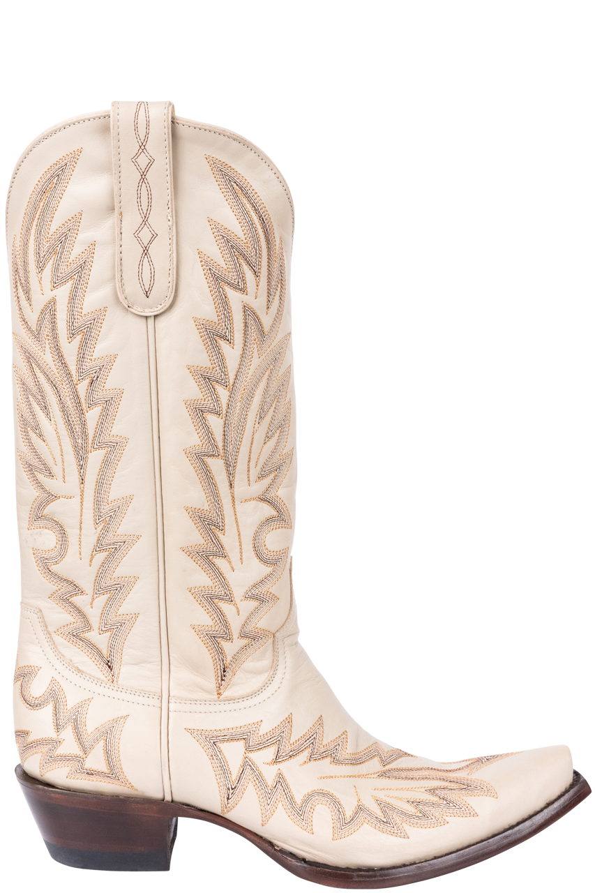 Old Gringo Yippee Ki Yay Wilkie Cowgirl Boots in Bone - Western Style Women's Riding Boots for Country Music Festivals & Rodeo Events