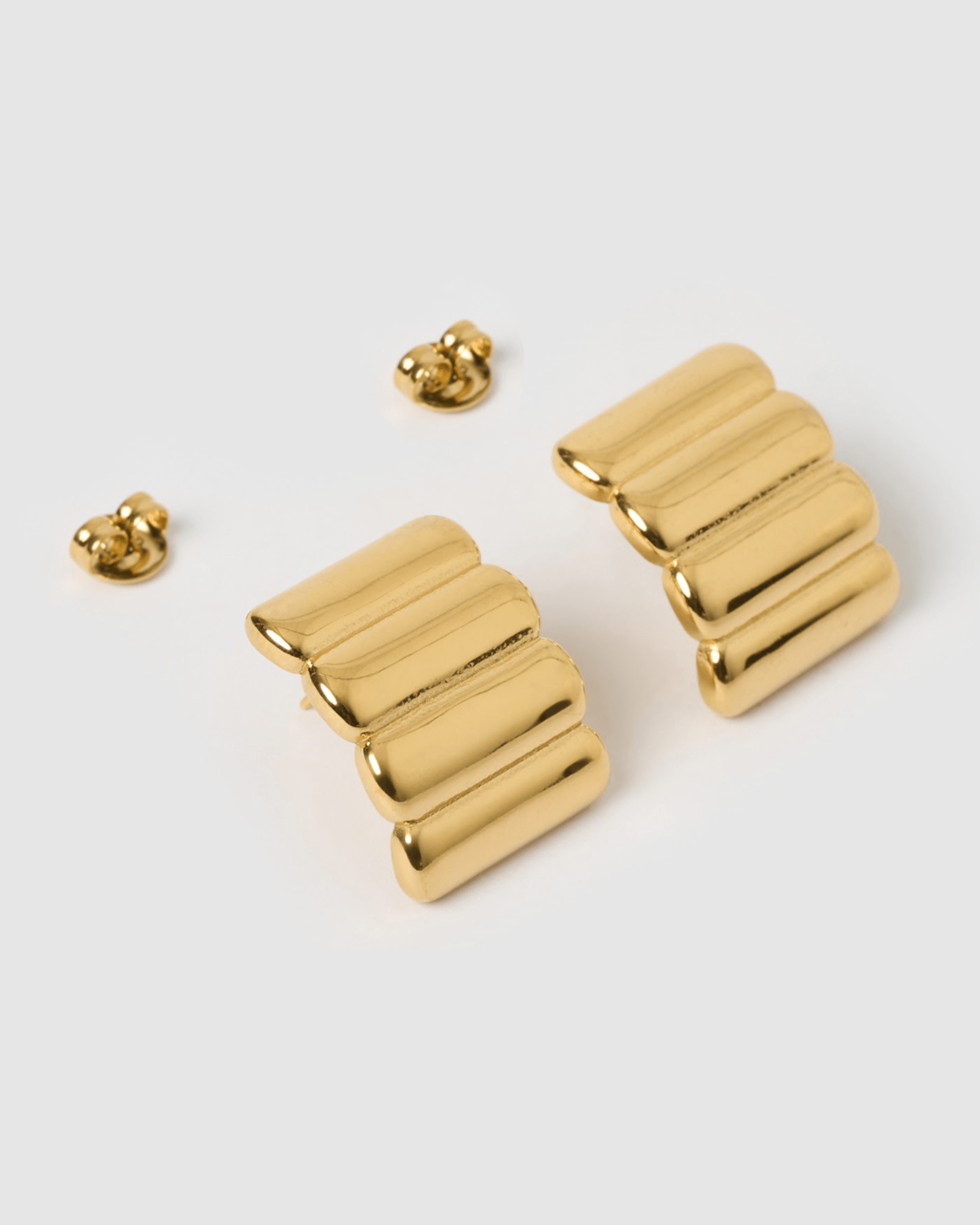 Izoa Delta Stud Earrings for Women - Minimalist Geometric Earrings for Everyday Wear - Perfect for Work, Date Night & Casual Outfits