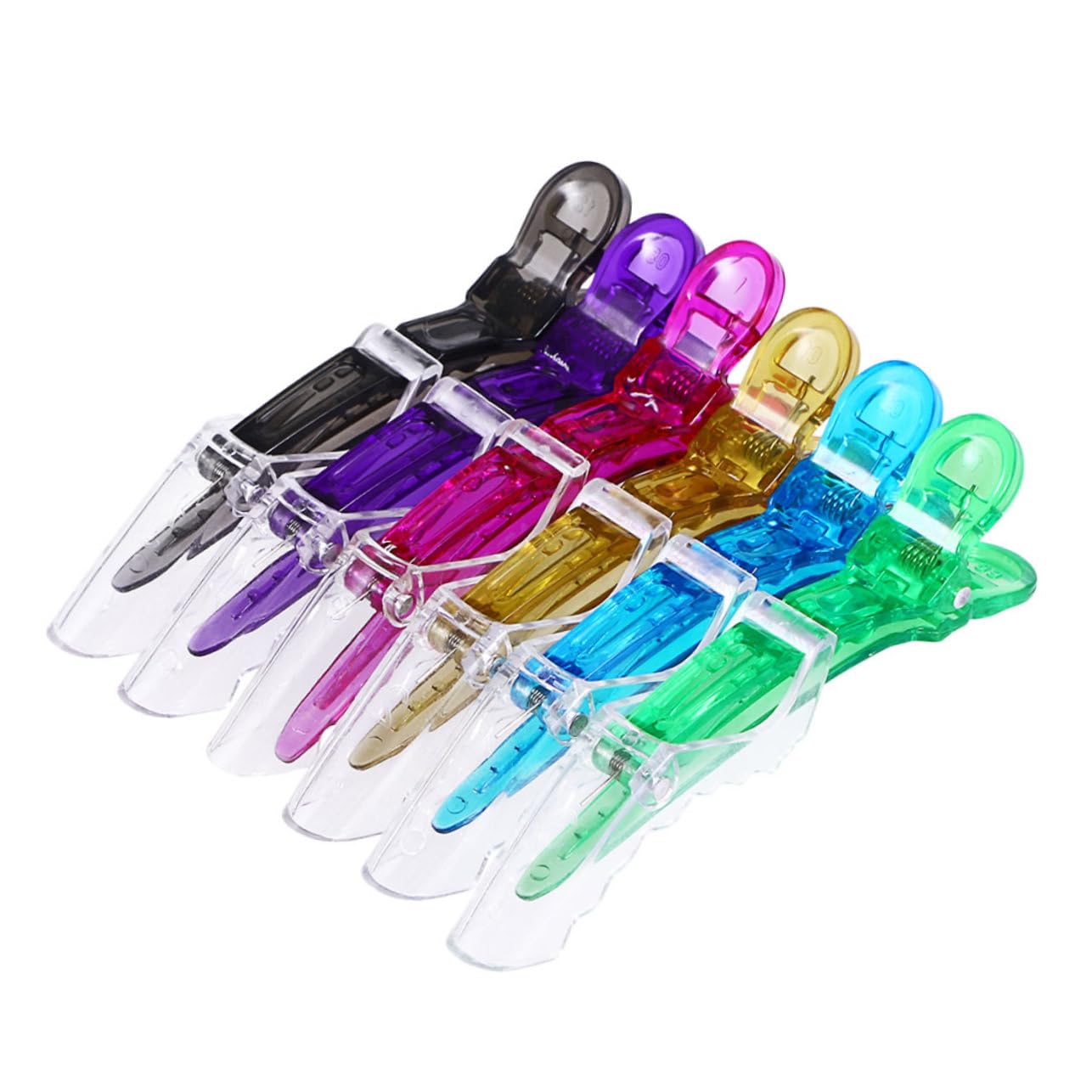 Beavorty 2 Sets DIY Hair Stylist Accessories - 12pcs Traceless Salon Alligator Clips & Barrette Clips for Women | Perfect for Hair Styling, Salon Use & Home Hairdressing