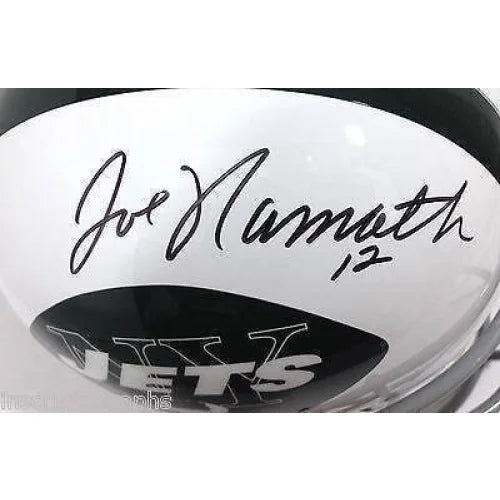Joe Namath Autographed New York Jets Helmet with JSA COA - Broadway Joe 1969 Signed Collectible - Perfect for Sports Memorabilia Displays & Fan Cave Decor