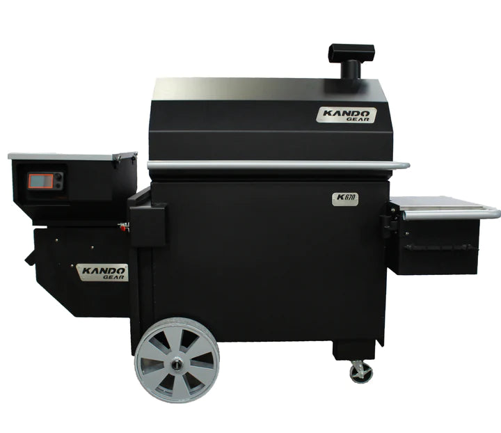 KANDO Gear Champ Pellet Grill - Standard Size Smoker for BBQ, Grilling & Smoking | Perfect for Backyard Cookouts, Tailgating & Outdoor Cooking