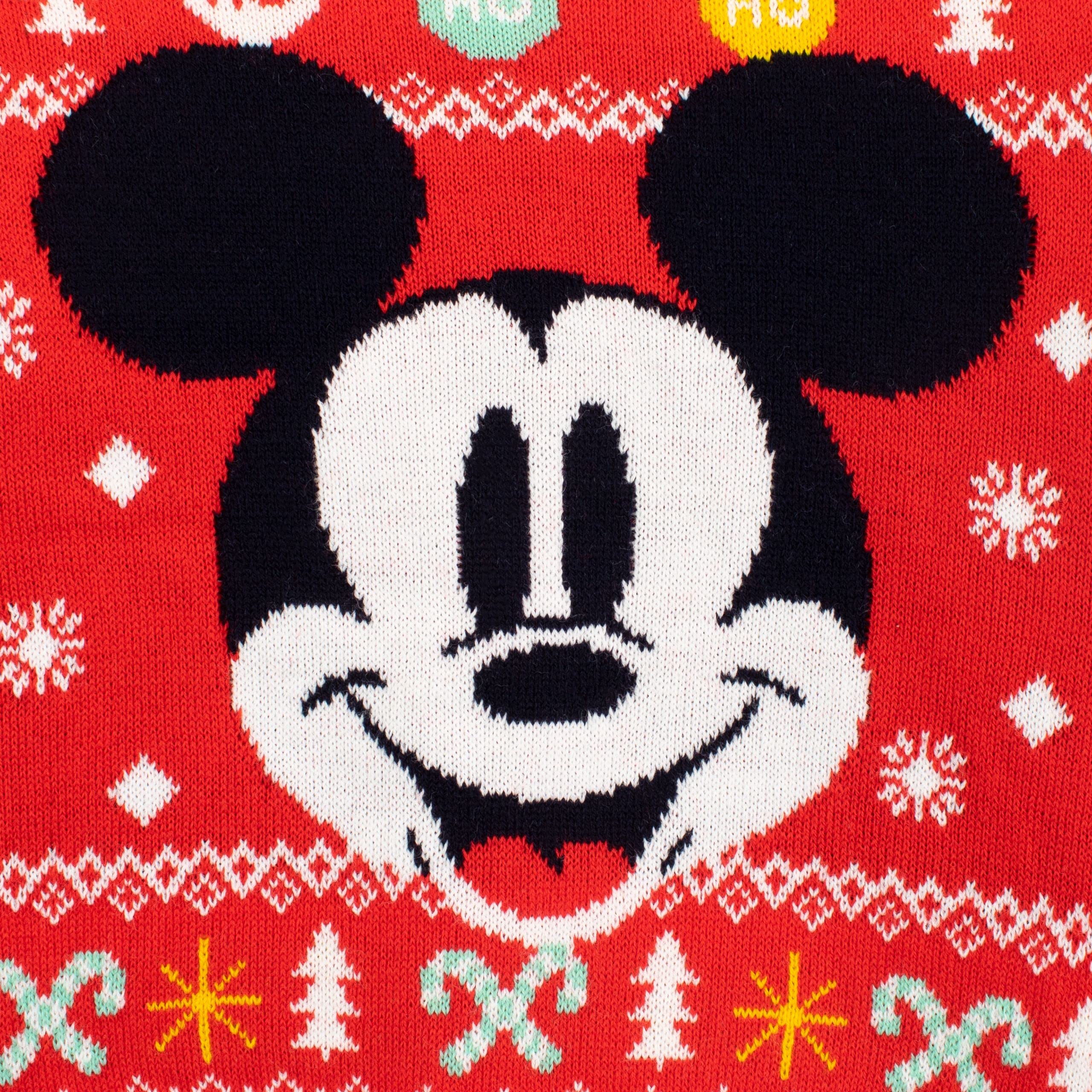 Disney Boys Mickey Mouse Christmas Sweater - Festive Holiday Pullover for Kids, Toddlers & Boys - Perfect for Xmas Parties, Family Gatherings & Winter Celebrations