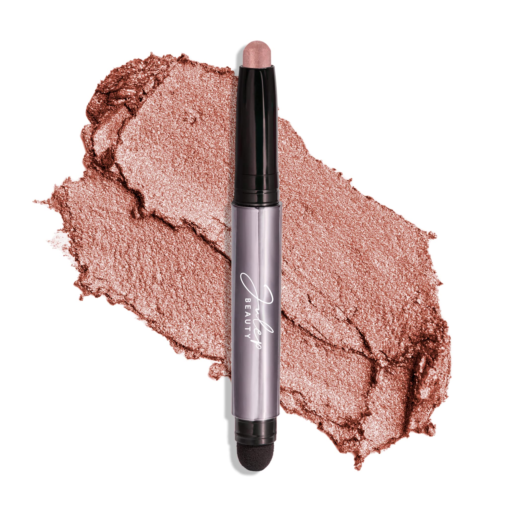 Julep Eyeshadow 101 Crème-to-Powder Waterproof Eyeshadow Stick - Rose Shimmer - Long-Lasting, Crease-Proof Cream Eyeshadow with Built-in Smudger | Perfect for Day to Night Makeup, Parties & Special Occasions