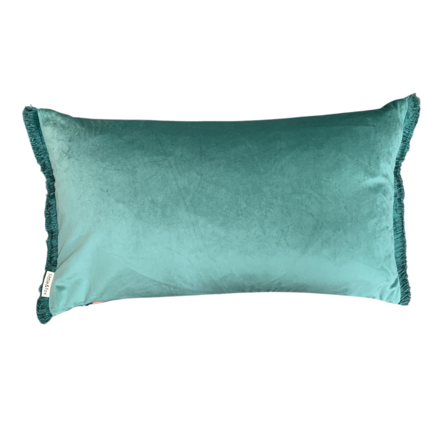 Wild Stripe Tropic 60x35cm Fringed Decorative Throw Pillow Cover - Perfect for Boho Living Room, Bedroom & Outdoor Patio Decor