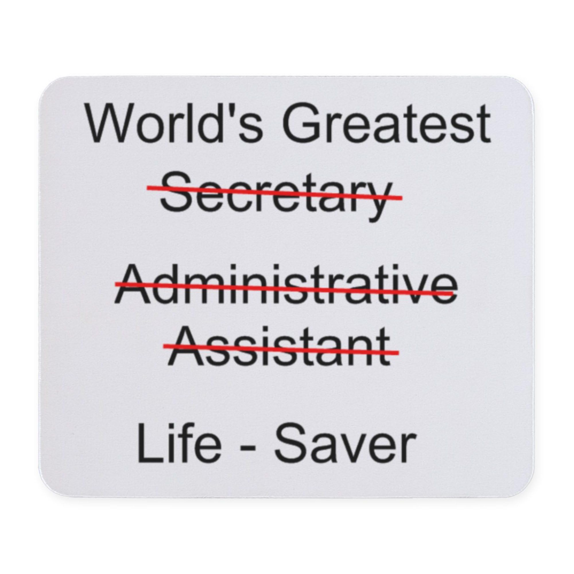 World's Greatest Secretary Non-Slip Rubber Mouse Pad - Premium Gaming & Office Desk Mat for Computer, Laptop, PC - Perfect Gift for Secretaries & Professionals