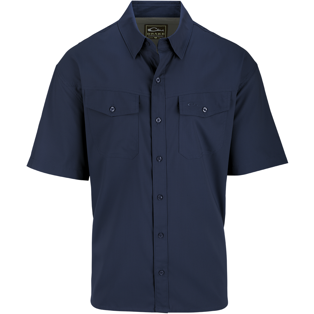 Men's Travel Solid Dobby Button Down Short Sleeve Shirt - Casual Summer Business Casual Shirt for Outdoor Travel, Office & Vacation
