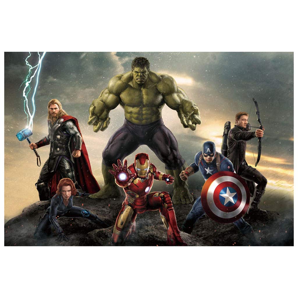 Premium SMC Wooden Jigsaw Puzzle for Adults & Kids - Marvel Avengers Anime Theme - 300/500/1000/1500 Pieces (1500-Piece Set) - Fun Family Game Night & Educational Brain Teaser Activity