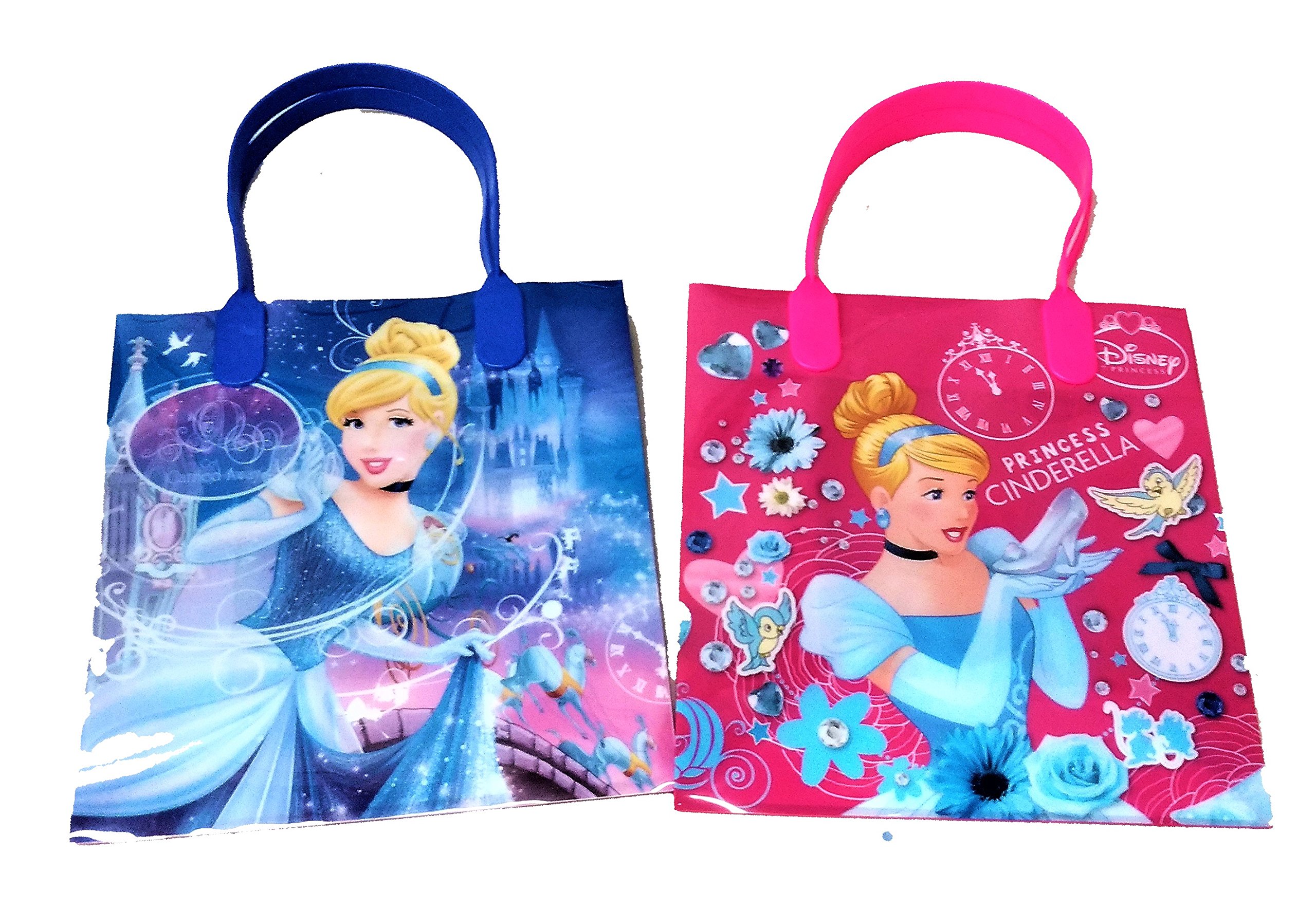 Disney Cinderella Licensed Reusable Party Favor Bags - 12 Pack Small Gift Bags for Birthday Parties, Baby Showers & Wedding Favors - Official Disney Merchandise