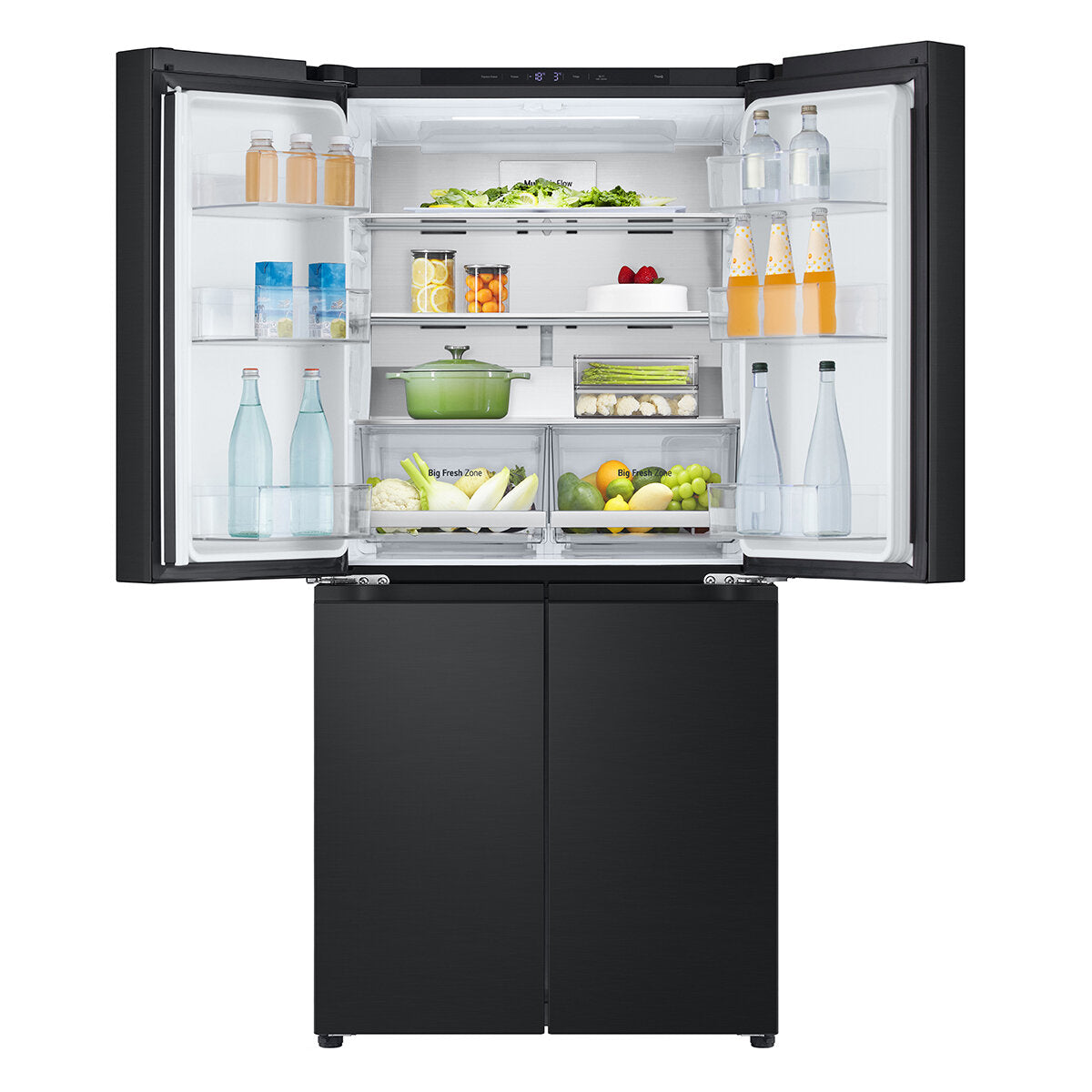 LG 530L French Door Refrigerator with Smart Cooling Plus - Matte Black (Model GF-B505MBL) - Energy Efficient Large Capacity Fridge for Modern Kitchen & Open Floor Plan Homes