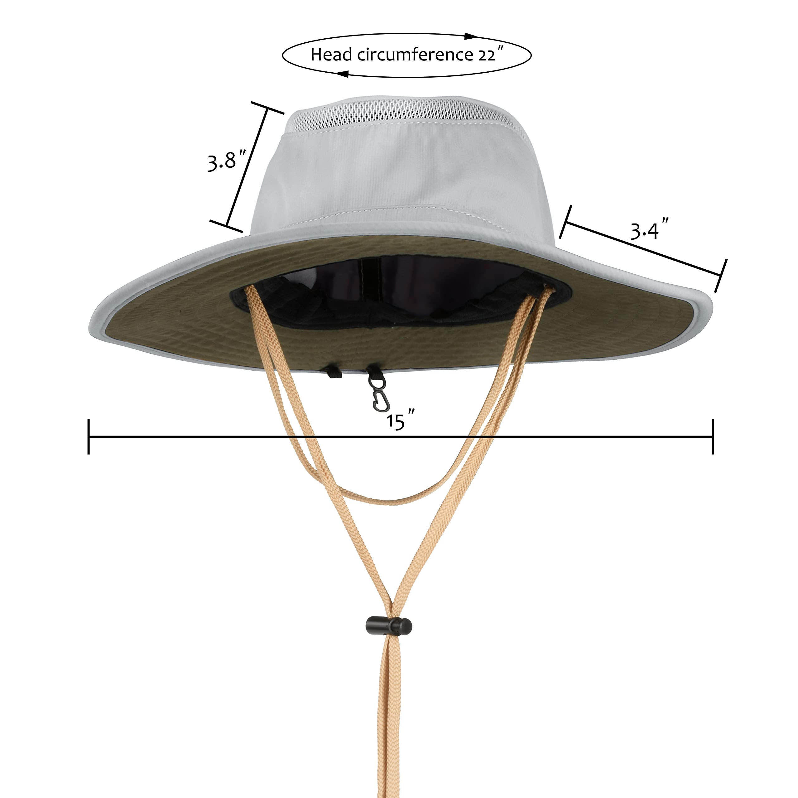 Catalonia Classic UPF 50+ Sun Hat for Men - Waterproof Wide Brim Fishing & Hiking Hat - Perfect Father's Day Gift - Ideal for Beach, Outdoor Adventures & Summer Travel