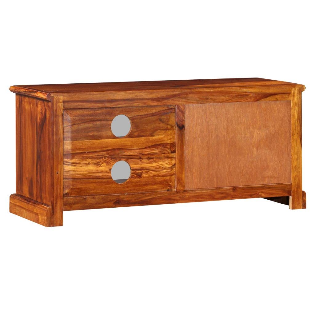 Mid-Century Modern TV Stand with Storage - 35.4
