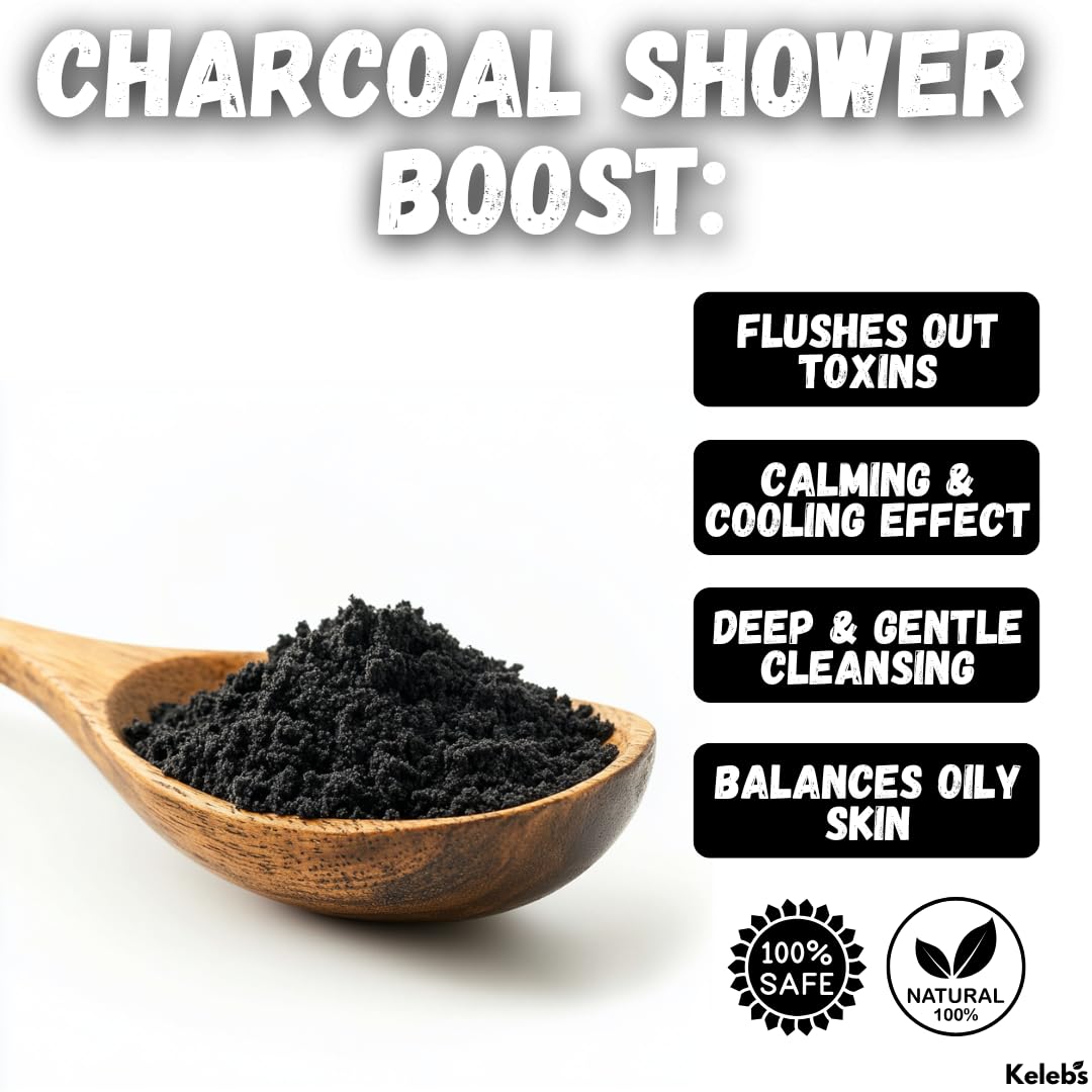Activated Charcoal Soap Bar for Acne & Blackhead Prone Skin - Deep Cleansing Face, Body & Back Soap with Natural Ingredients - Plastic-Free, Vegan Friendly (3-Pack) - Perfect for Daily Skincare & Detox Routine