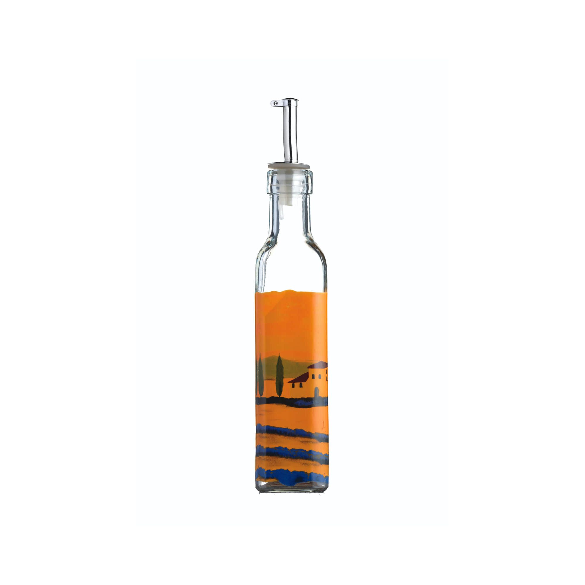 KitchenCraft Italian Olive Oil and Vinegar Drizzlers Set - Premium Glass Bottle for Cooking, Salad Dressing & Gourmet Recipes - Perfect for Home Kitchen, Restaurants & Gift Giving