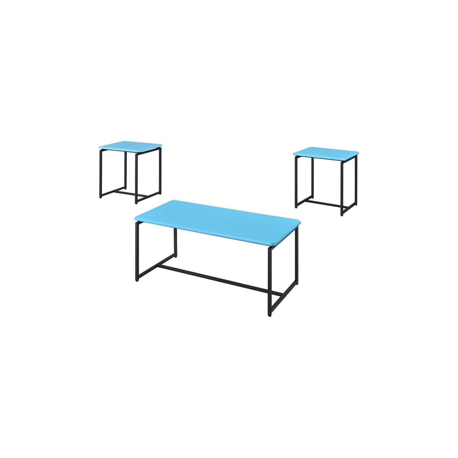 Carbon Fiber Coffee Table Set - Modern 3-Piece for Small Spaces | Living Room Decor
