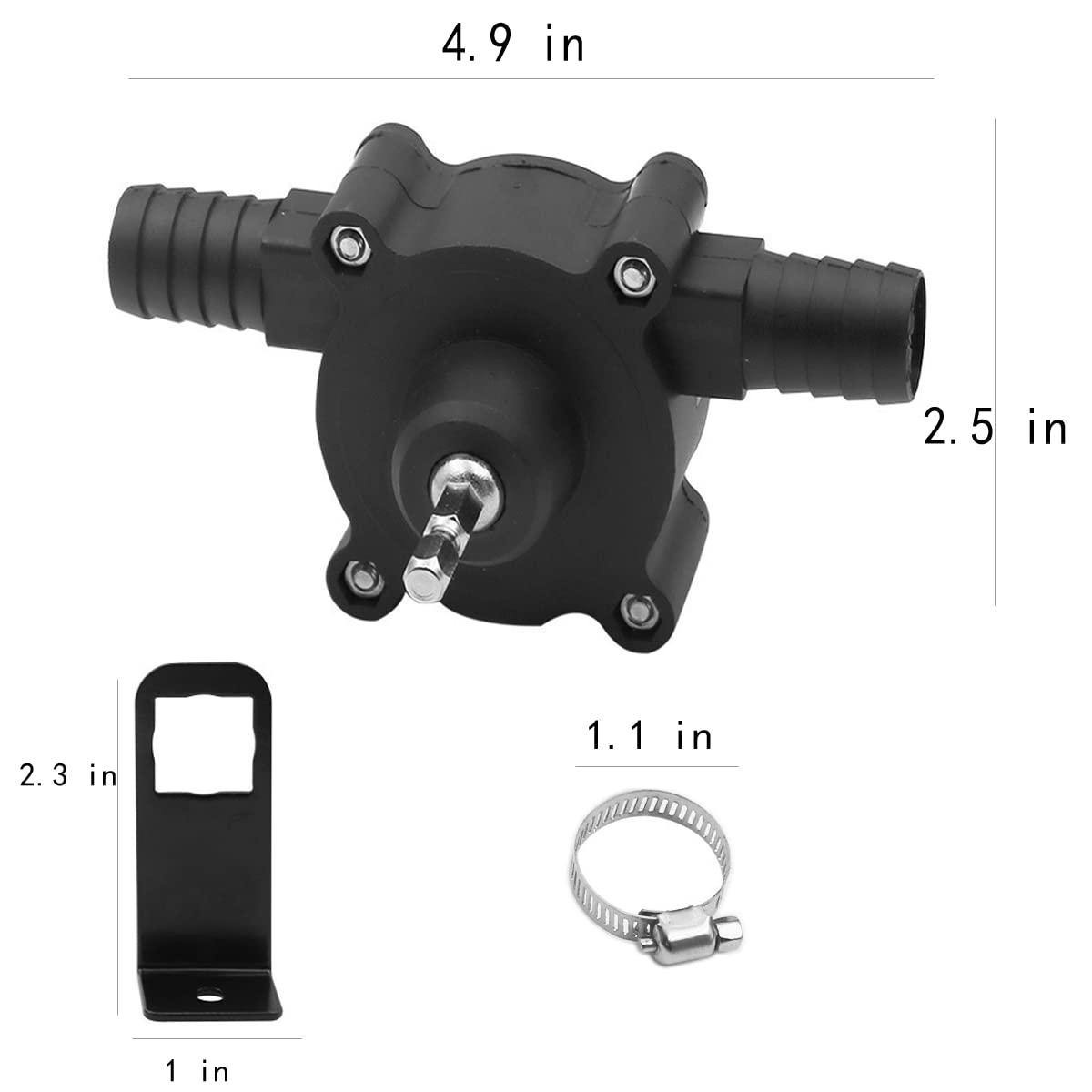 Mini Electric Drill Pump - Portable Self Priming Water Transfer Pump for Diesel, Oil & Liquids | Ideal for Garden Irrigation, Home DIY & Emergency Water Transfer