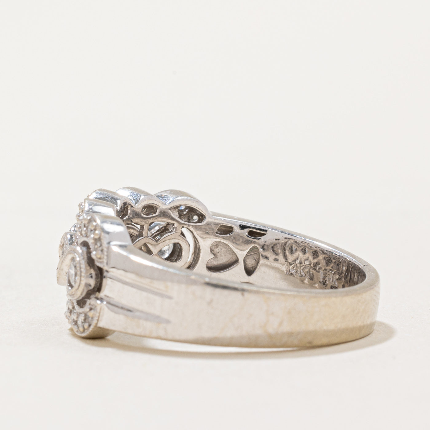 0.44ctw Diamond Cocktail Ring for Women - Size 7 | Elegant Statement Jewelry for Parties, Weddings & Special Occasions