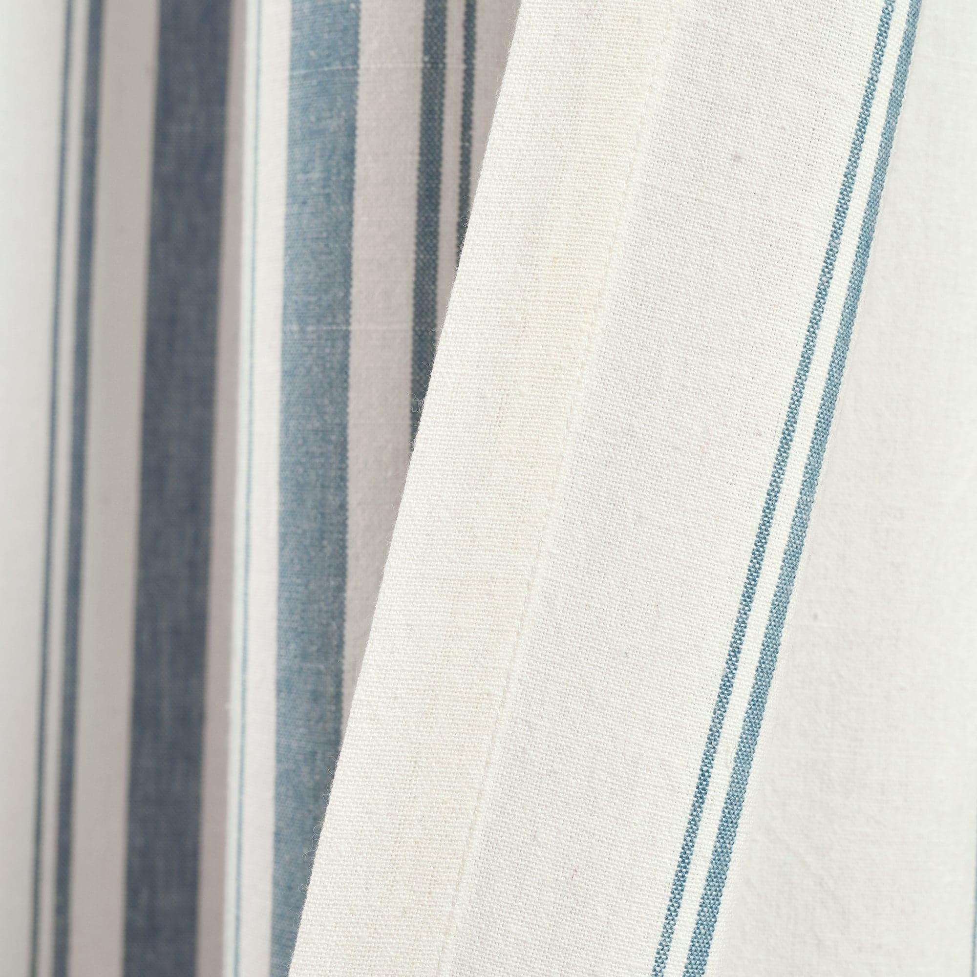 Farmhouse Stripe Yarn-Dyed Recycled Cotton Blend Window Curtain Panel Set - Blackout Thermal Insulated Drapes for Living Room, Bedroom & Nursery (2 Panels, 52x84 Inch) - Perfect for Rustic, Modern & Farmhouse Home Decor