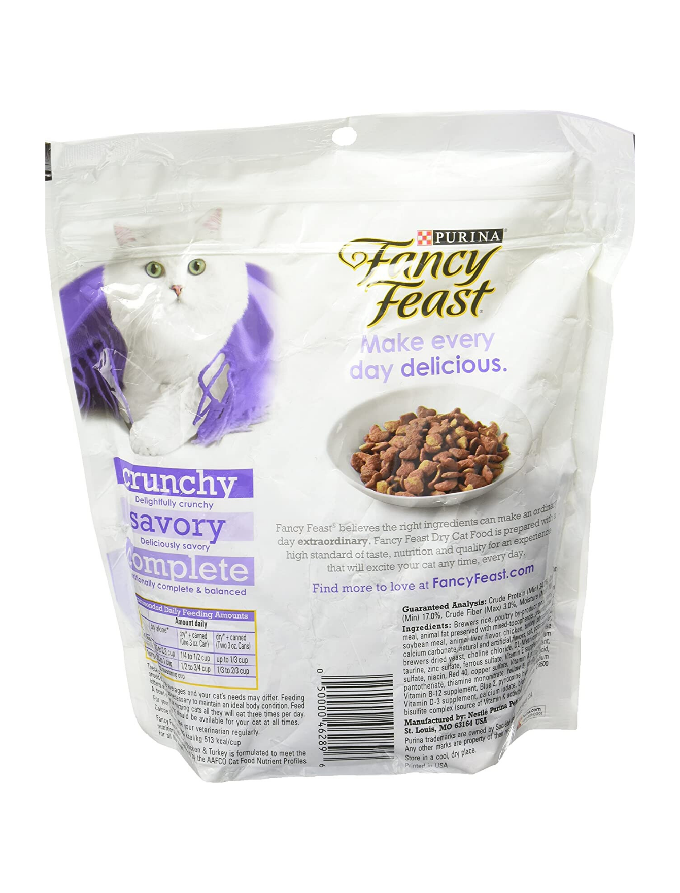 Fancy Feast Gourmet Savory Chicken & Turkey Dry Cat Food for Adult Cats - 3.5lb & 7lb Bags - High Protein Kibble for Indoor & Outdoor Cats - Perfect for Mealtime or Treats