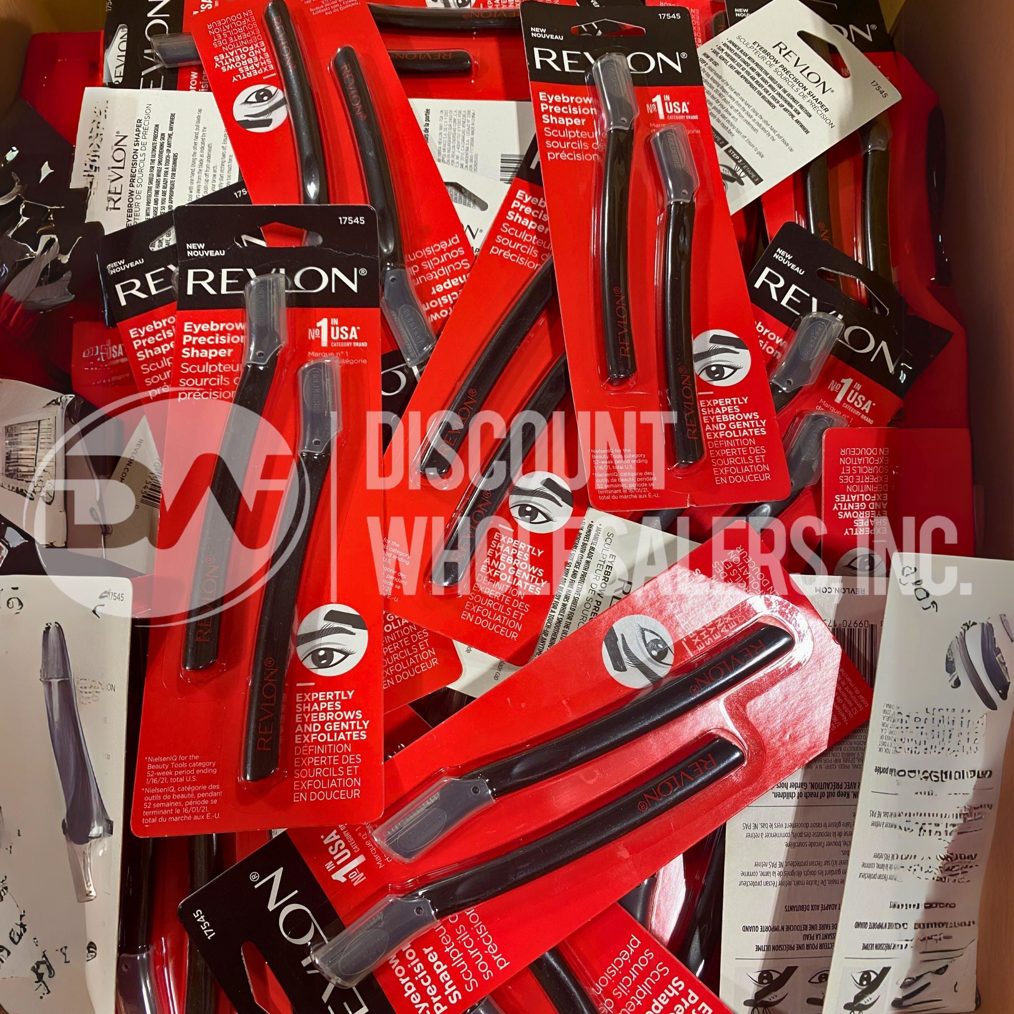 Revlon Eyebrow Precision Shaper - 50 Pcs Eyebrow Razors for Women & Men - Professional Eyebrow Trimmer & Facial Hair Remover - Perfect for Eyebrow Shaping, Grooming & At-Home Beauty Care