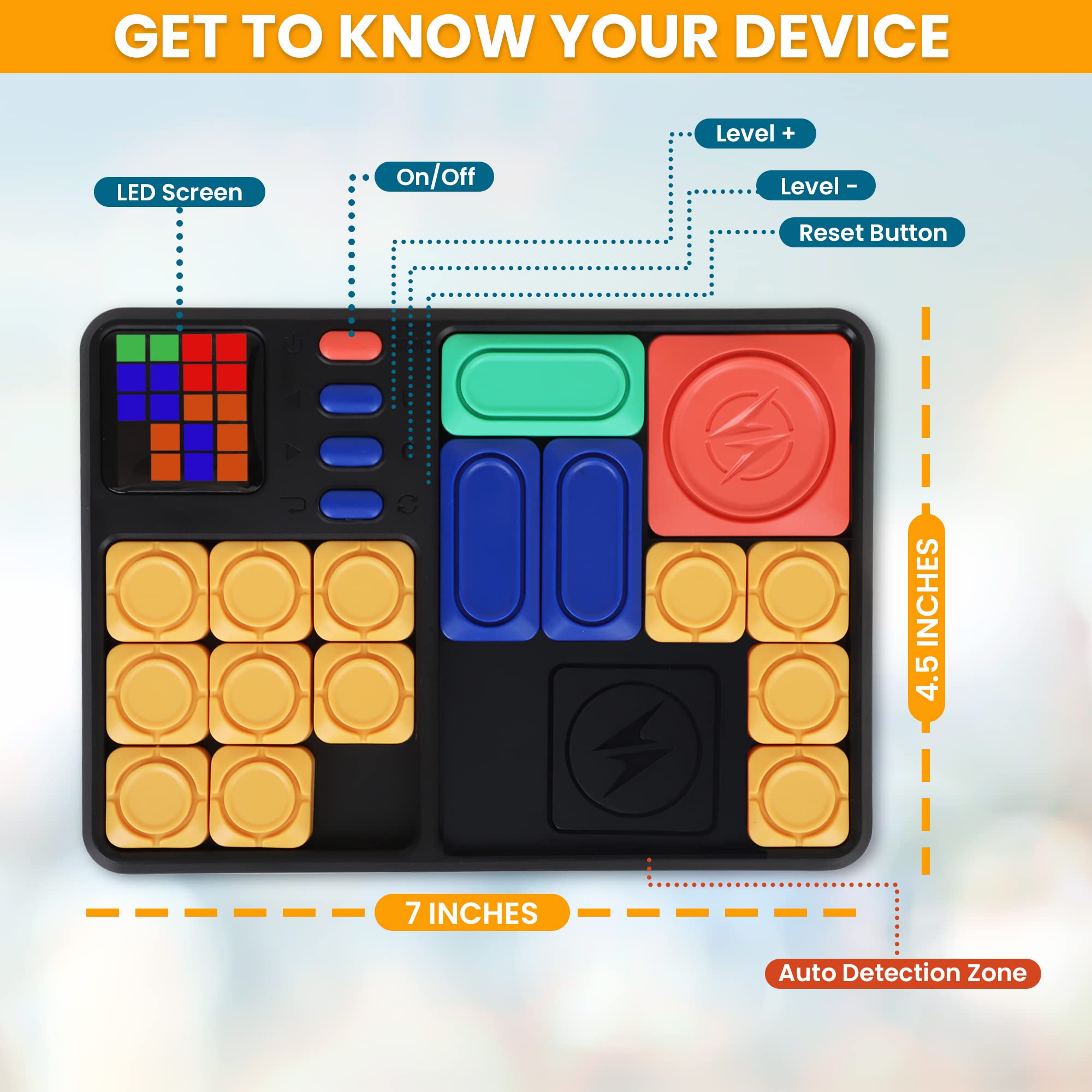 Super Slide Puzzle Game - 530 Challenges for Kids Ages 8+, STEM Travel Toy & Gift for Brain Training