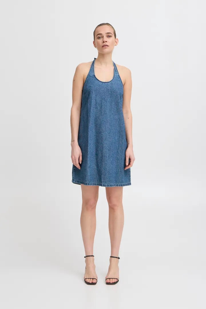 Dallas Women's Medium Blue Dress - Elegant Casual Wear for Parties, Dates & Office | Perfect for Summer Outfits & Special Occasions