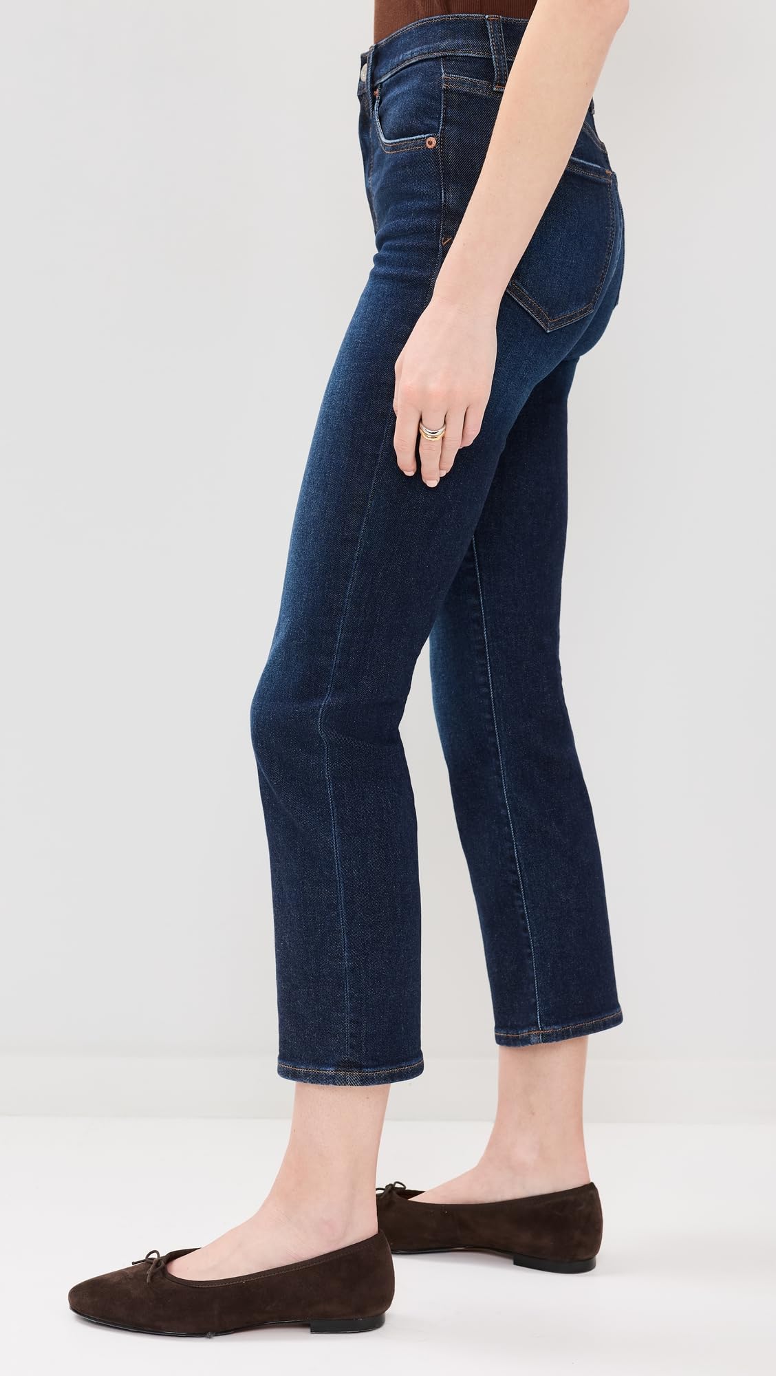 Shy Girl Crop Flare Jeans - High Waisted Bell Bottom Pants for Women | Perfect for Casual Outfits, Date Nights & 70s Retro Style