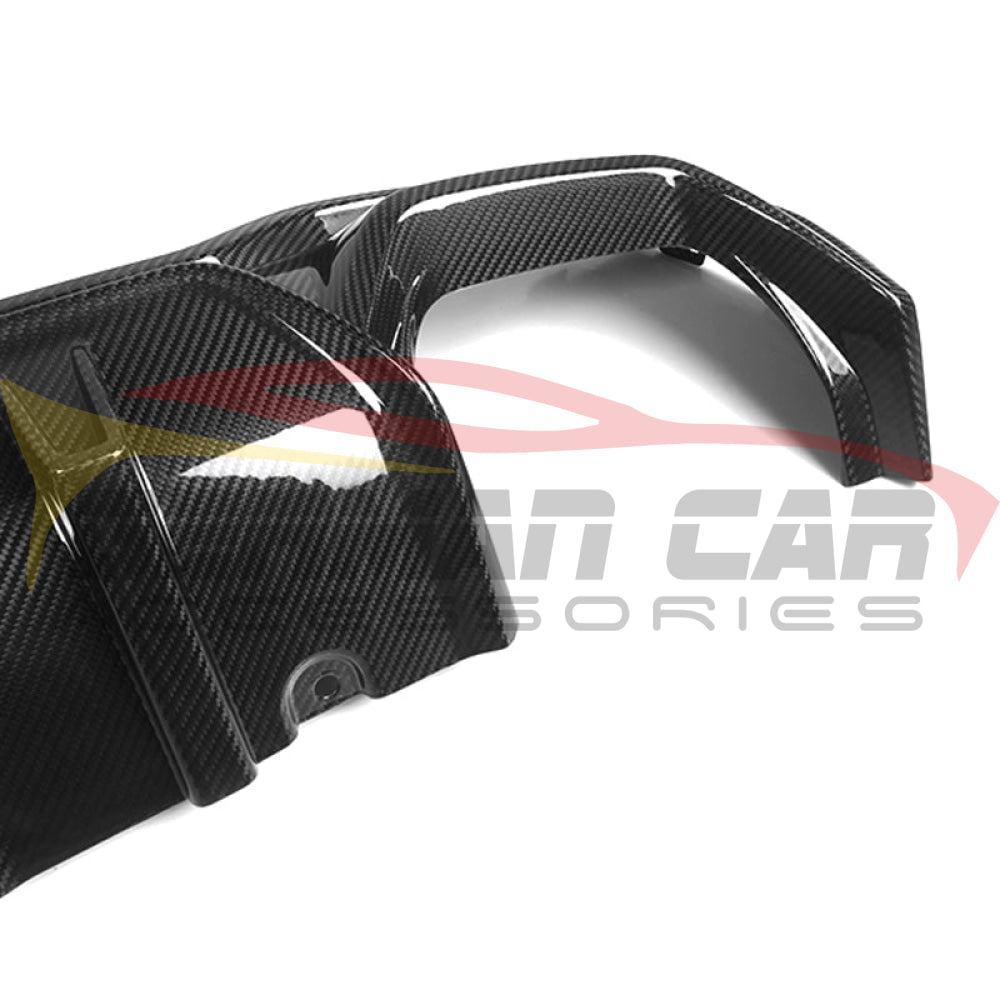 2021+ BMW 4 Series G22/G23 Carbon Fiber S Style 3 Piece Rear Diffuser - High Performance Aero Upgrade for Track & Street Use