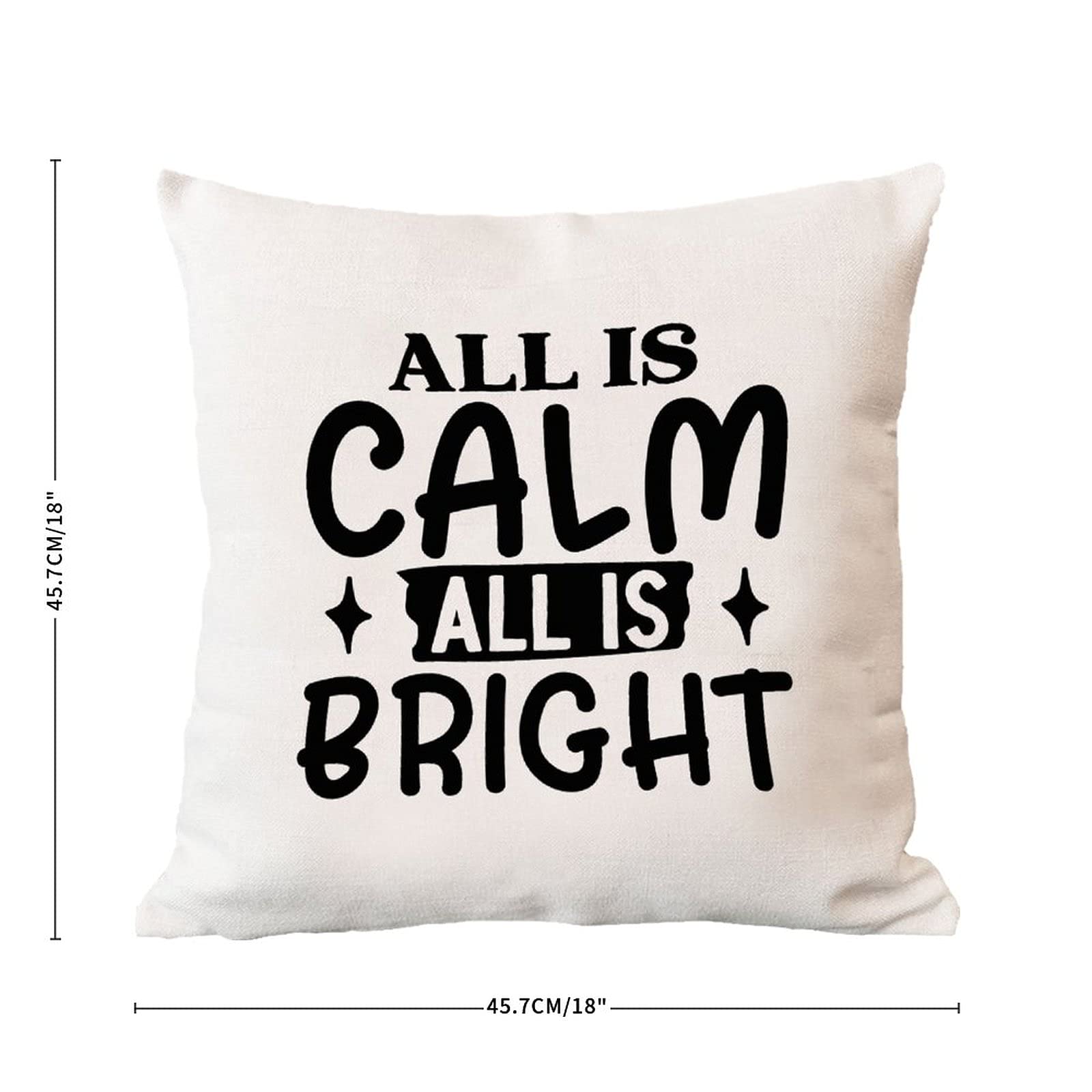 Religious Christmas Pillow Cover - Bible Quotes for Sofa Decor & Gift