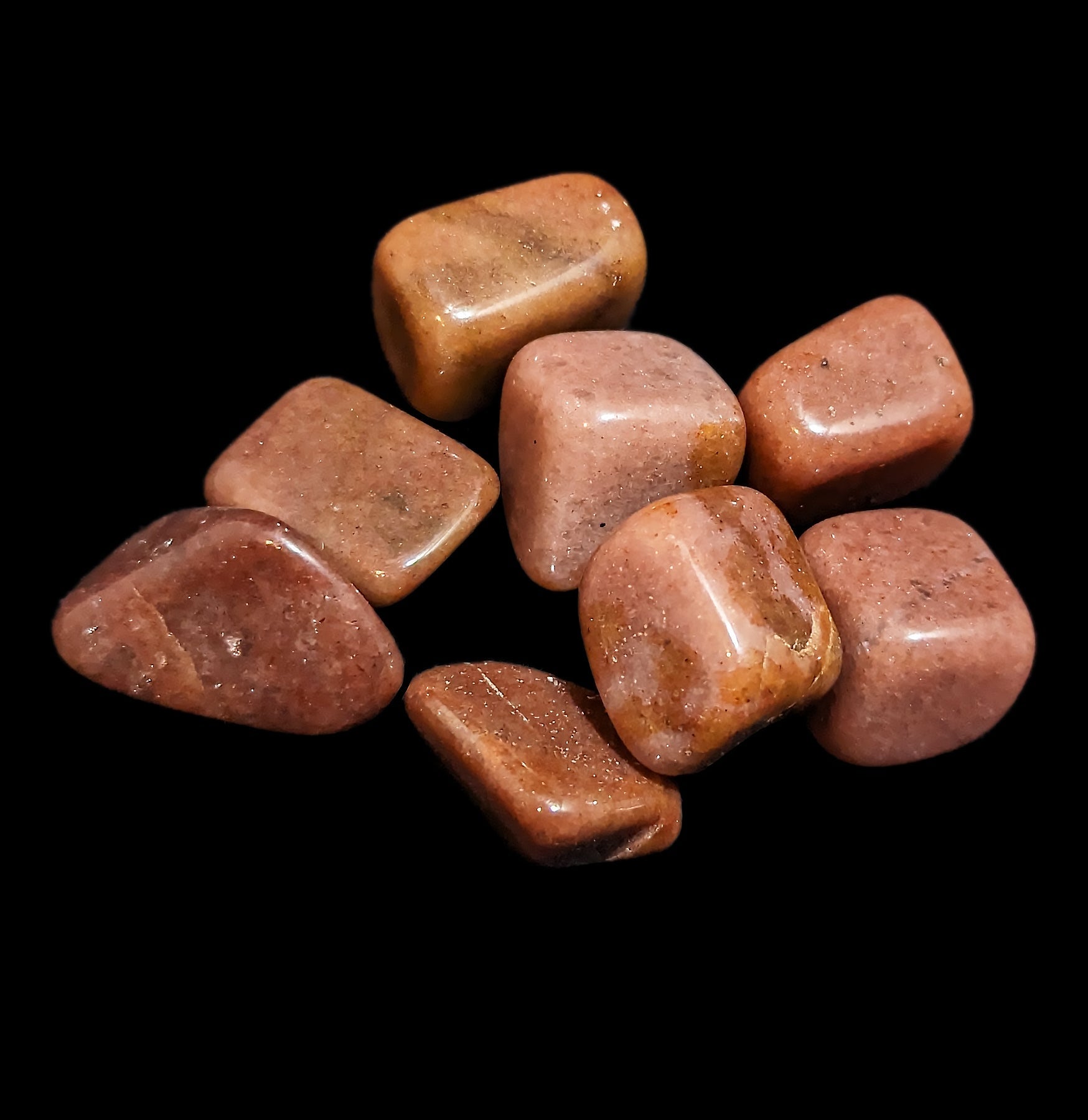 Natural Tumbled Red Aventurine Stones - Healing Crystals for Chakra Balancing, Stress Relief & Positive Energy - Perfect for Meditation, Jewelry Making & Home Decor