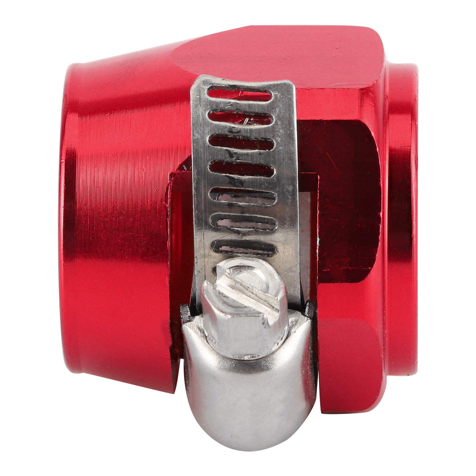 10AN Professional Hose Clamp - Heavy Duty Fuel, Oil, Air & Water Pipe Fitting Clamp - Easy Installation Hose Finisher (Red) - Perfect for Automotive, Marine & Industrial Applications