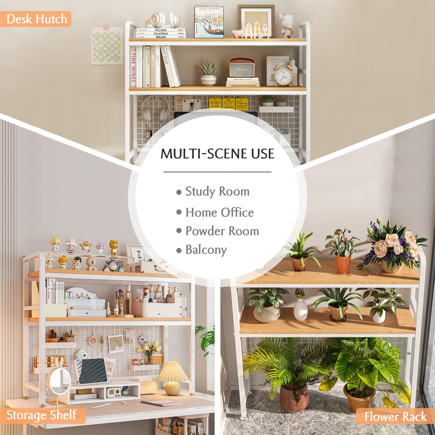 IOTXY 2-Tier Metal Desk Shelf Organizer - 45.3