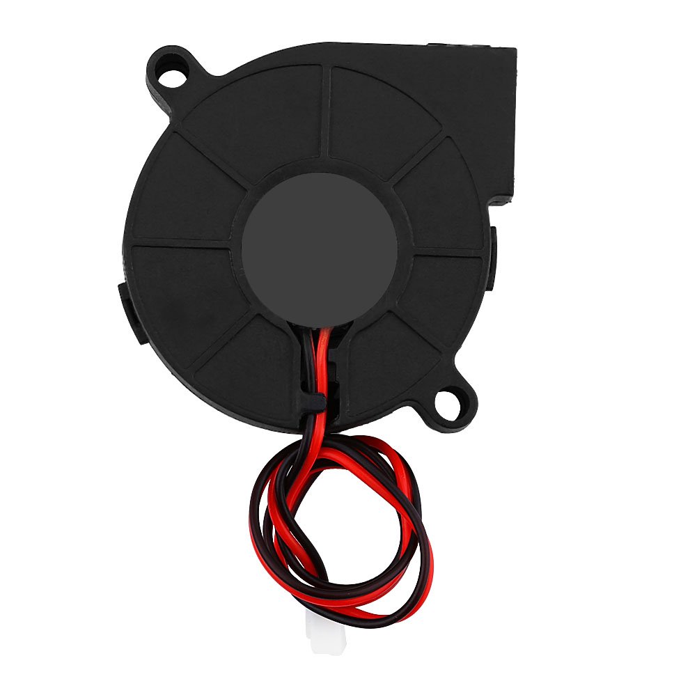 12V/24V 50x15mm DC Ball Bearing Radial Cooling Fan - High Performance Turbofan Cooler Kit for 3D Printers, Electronics Cooling & PC Case Ventilation