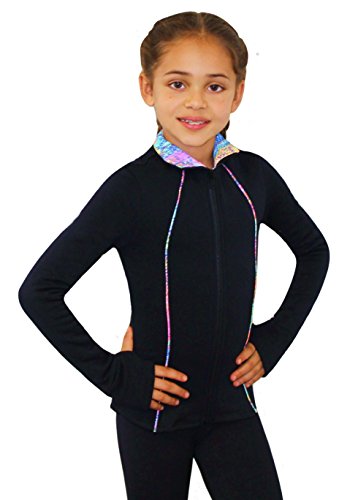 Polartec Venetta Ice & Fire Figure Skating Jacket - Warm Stretchable Performance Jacket for Skaters - Perfect for Ice Rink Practice & Winter Sports