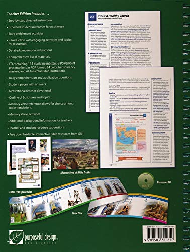 Purposeful Design Bible 6 Teacher Edition - Christian Education Curriculum for Sunday School & Homeschool Teaching
