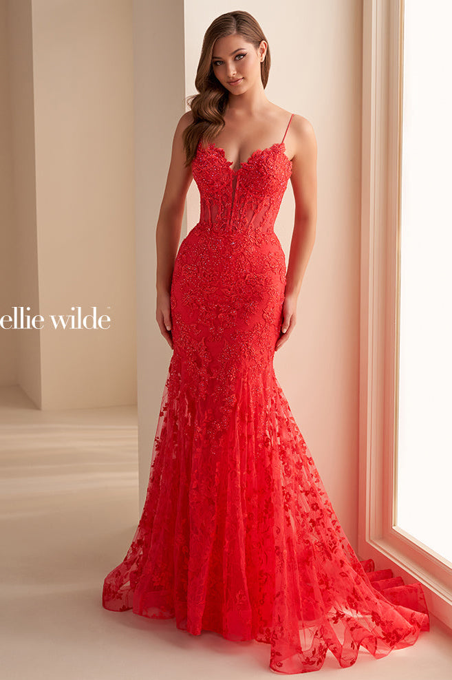 Ellie Wilde EW36008 Elegant Prom Dress - Perfect for Homecoming, Formal Dances & Special Occasions