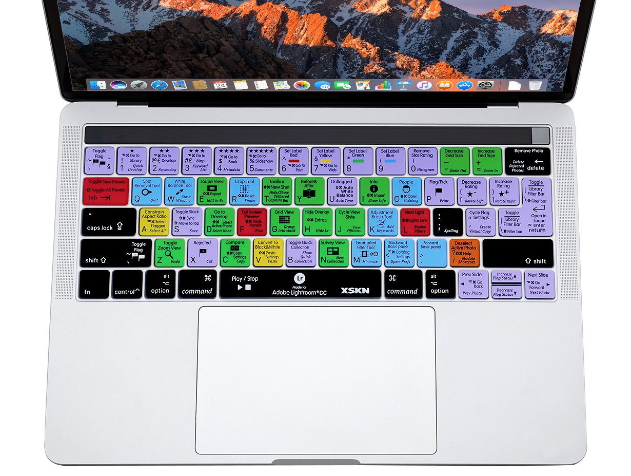XSKN Shortcut Keyboard Cover for MacBook Pro 13