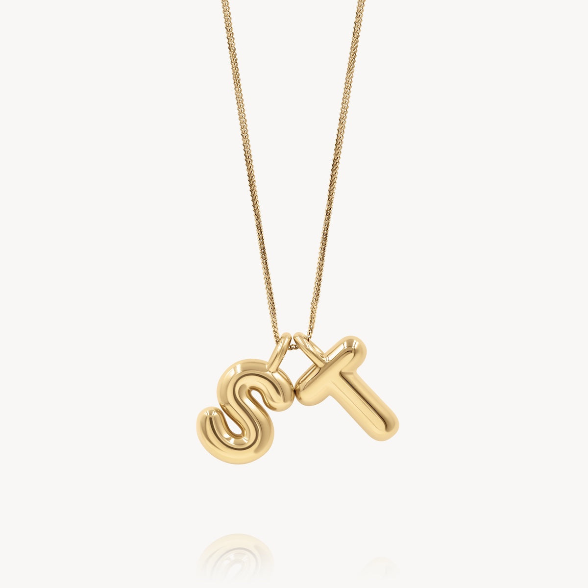 Helium Initial Necklace - Personalized Name Necklace for Women, Custom Letter Pendant Jewelry - Perfect for Gifts, Anniversaries, and Everyday Wear
