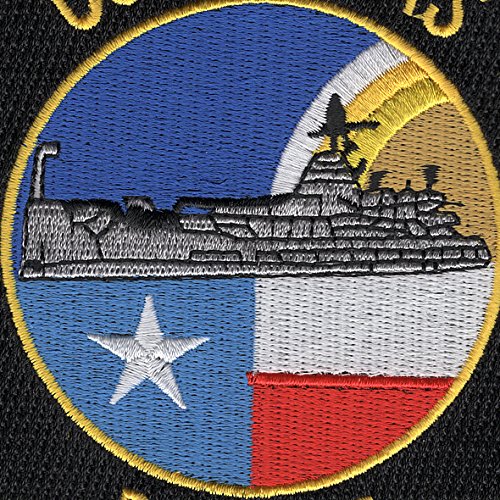 BB-35 USS Texas Navy Ship Embroidered Patch - Military Collectible, Veteran Gift, DIY Sewing for Jackets & Hats