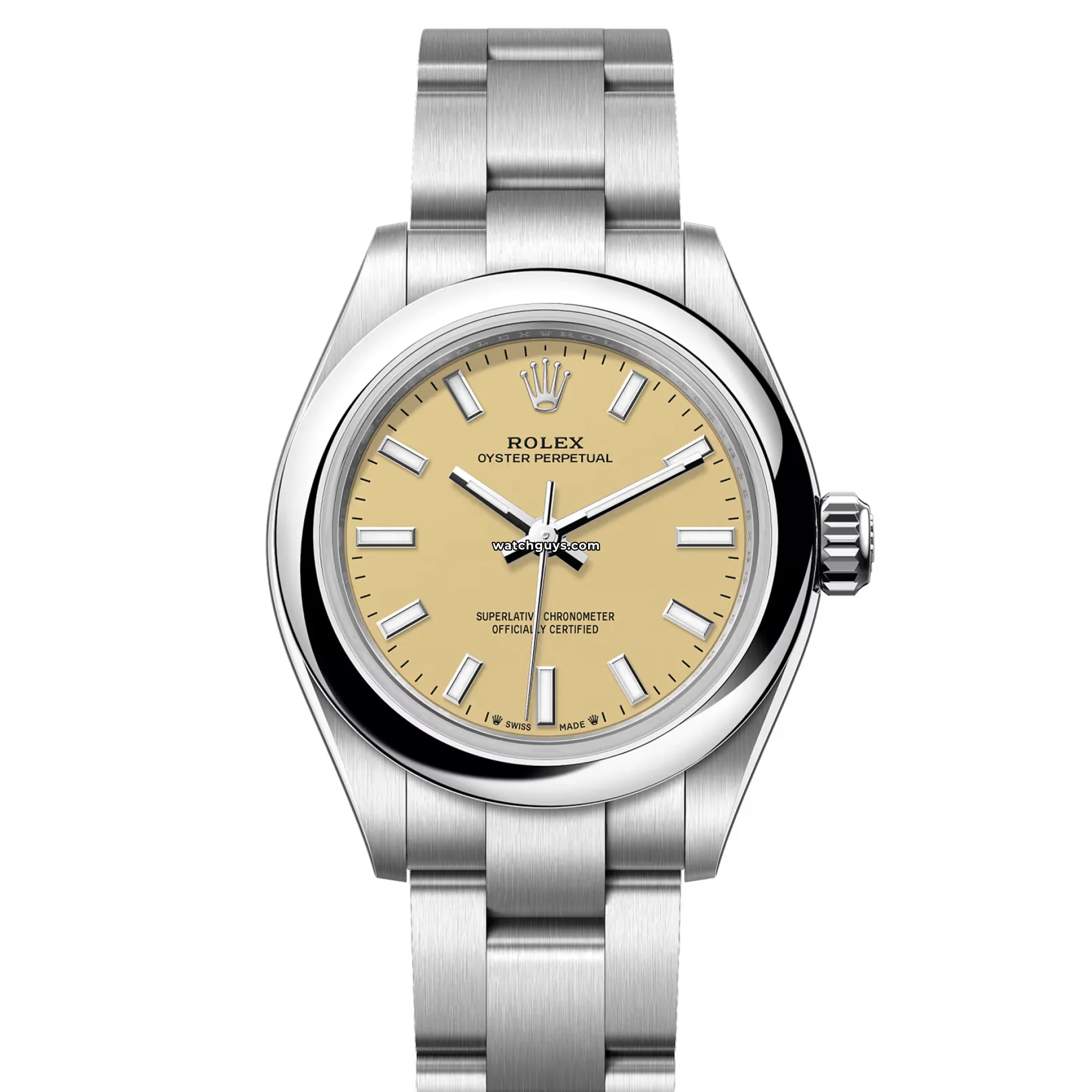 Rolex Oyster Perpetual 276200 Beige Dial Stainless Steel Watch - Luxury Automatic Timepiece for Men & Women, Perfect for Business, Formal Events & Everyday Wear