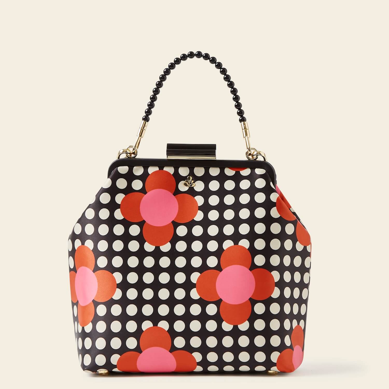 Jenny D Handbag - Stylish Fuchsia Flower Polka Dot Crossbody Purse for Women | Perfect for Work, Date Night & Everyday Use