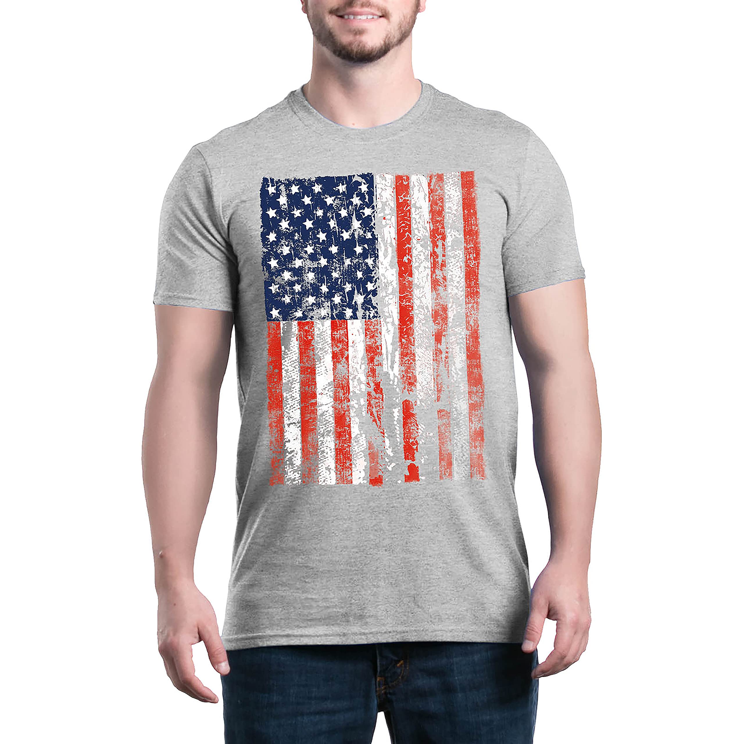USA Flag T-Shirt - Patriotic American Flag Shirt for Men & Women - Perfect for 4th of July, Memorial Day & Veterans Day Celebrations