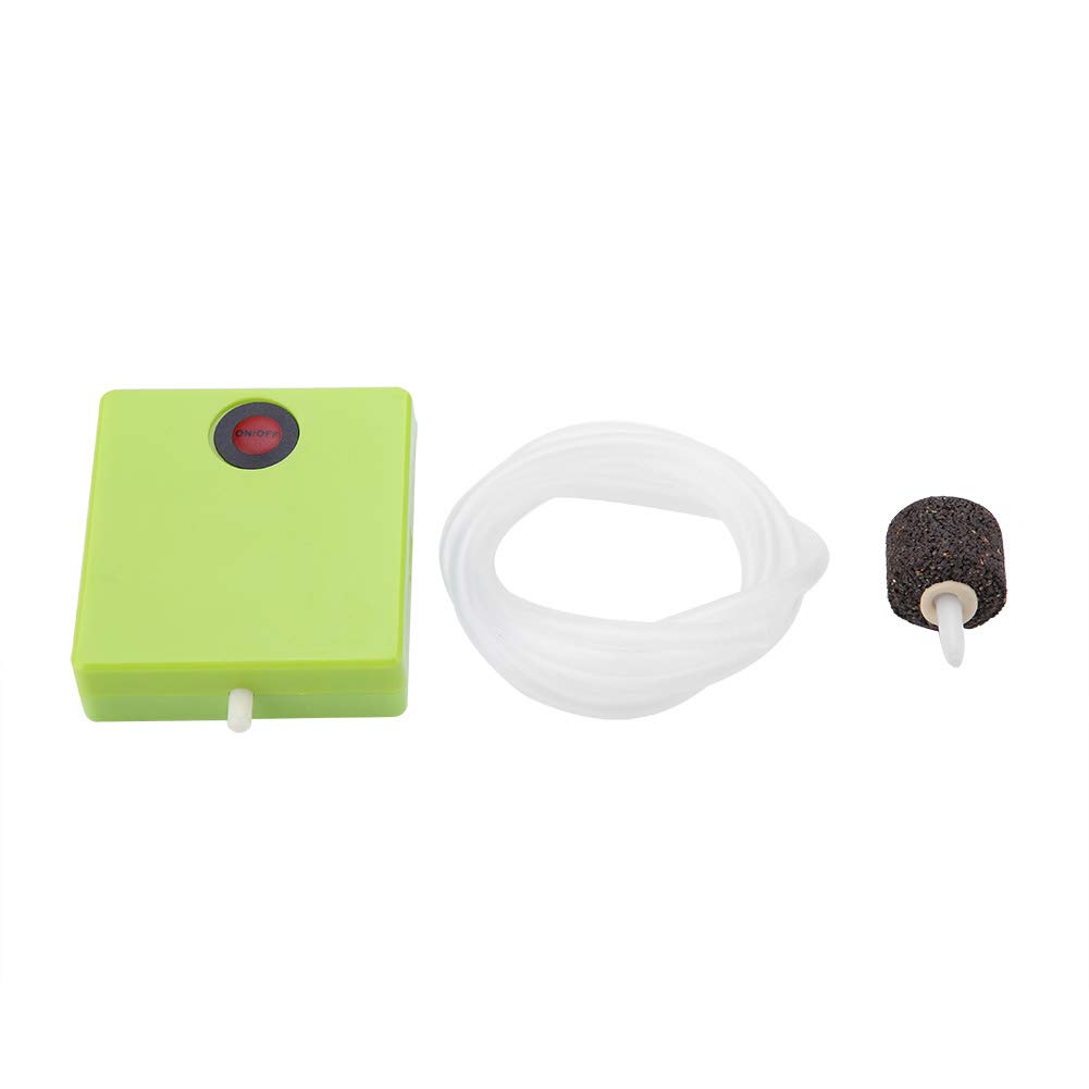 Portable Fish Tank Air Pump - Battery Operated Oxygen Aerator with Air Stone for Aquariums | Ideal for Home Aquariums, Fish Breeding & Outdoor Use