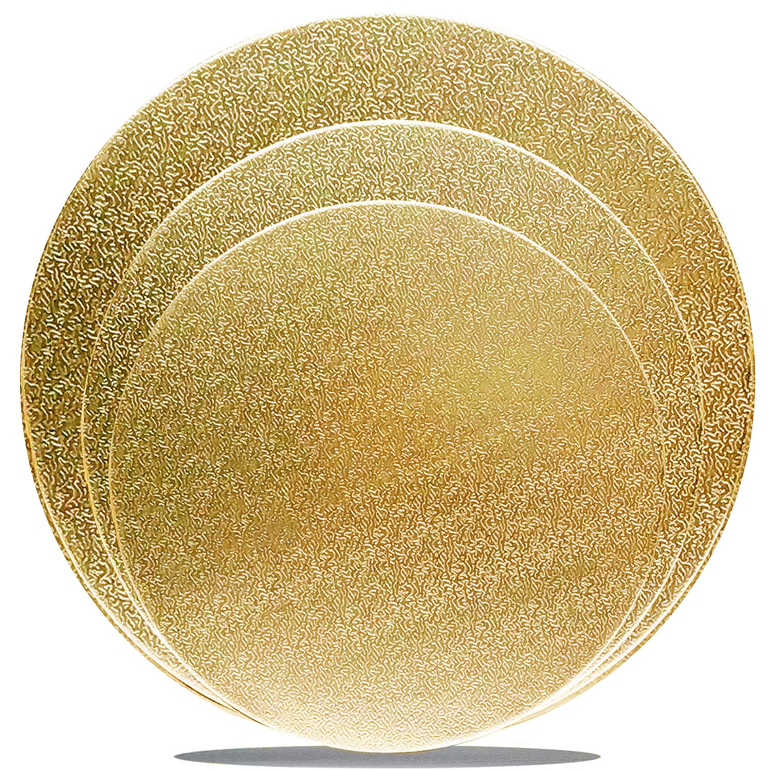 6 Pack Gold Cake Boards - 8, 10, 12 Inch Round Cake Circles for Baking, Decorating & Serving | Sturdy Cake Base for Birthday, Wedding & Special Occasion Cakes