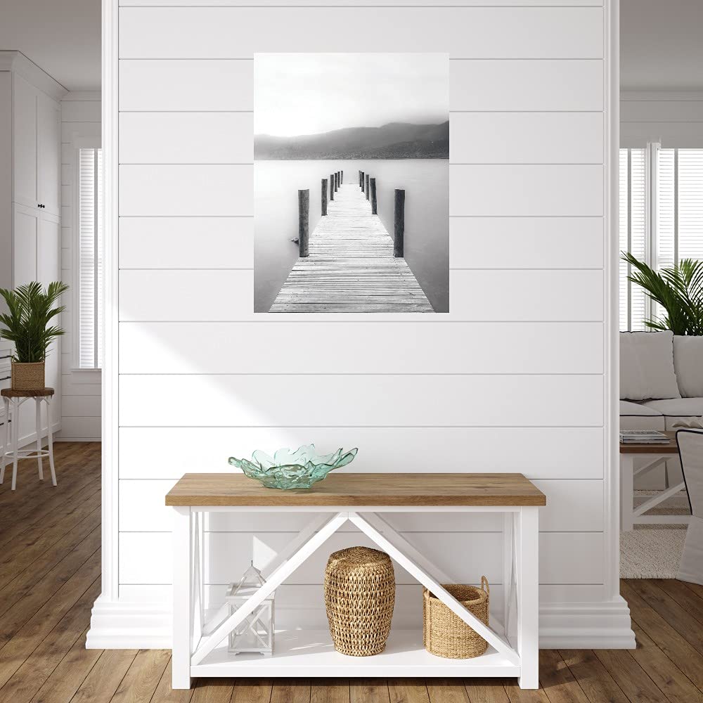 Ethereal Walkway Perspective Canvas Wall Art by Alan Copson - Ready to Hang 32x43 Inch Fine Art Print for Living Room, Bedroom, Office Decor - Perfect for Modern Home & Office Spaces