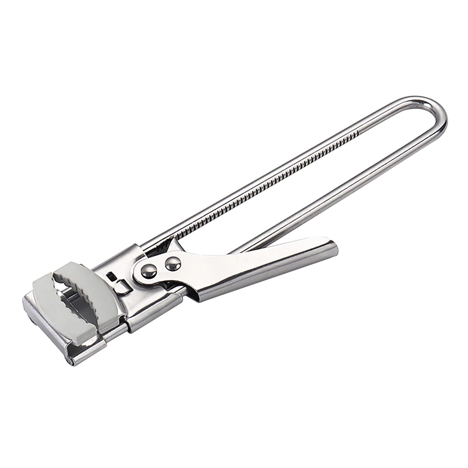 Premium Stainless Steel Manual Jar Opener - Adjustable Glass Bottle Lid Remover for Kitchen, Dining & Bar Accessories (Silver, One Size) - Perfect for Home Canning, Preserving & Bartending