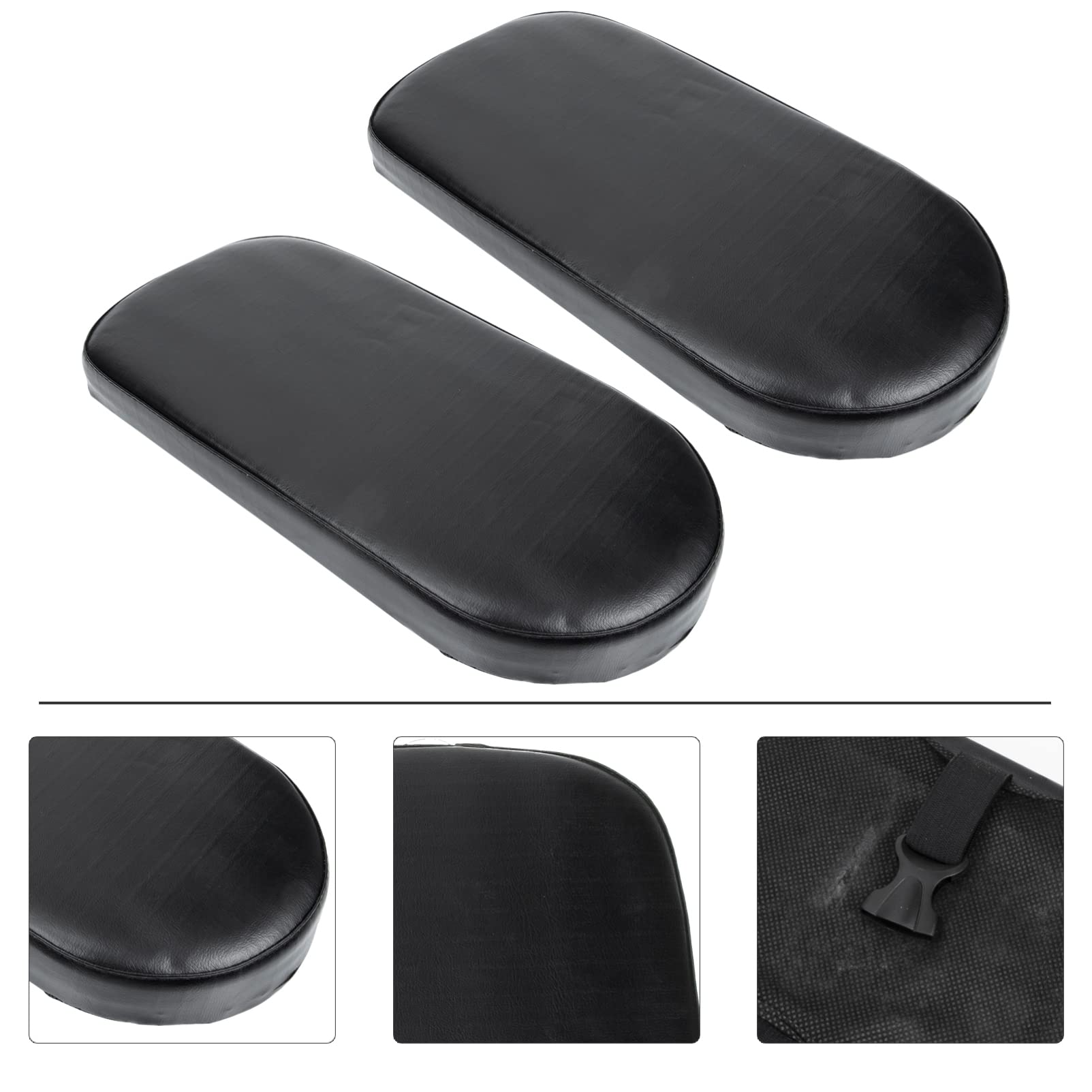 **BESPORTBLE 2-Pack Bike Seat Cushion – Comfortable Rear Infant Bike Mat & Carrier for Kids – Thickened Leather Baby Stroller Seat Cover – Perfect for RV Roof Vents & Round Bike Racks – Ideal for Family Cycling & Outdoor Adventures**