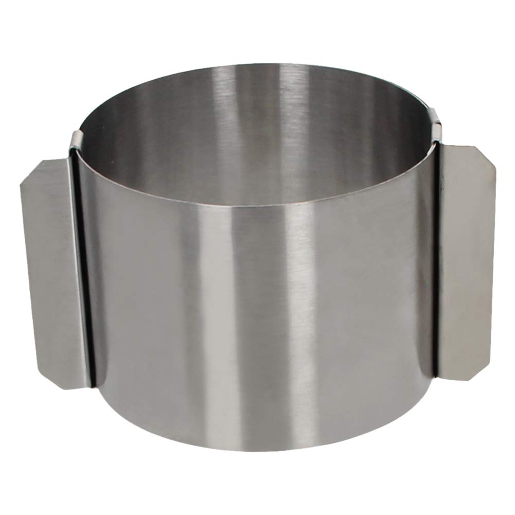 Bettomshin Stainless Steel Adjustable Cake Mould (2.36-4 Inch) - Durable Baking Ring for Mousse, Cheesecake & Layer Cakes | Perfect for Home Bakers & Professional Decorating